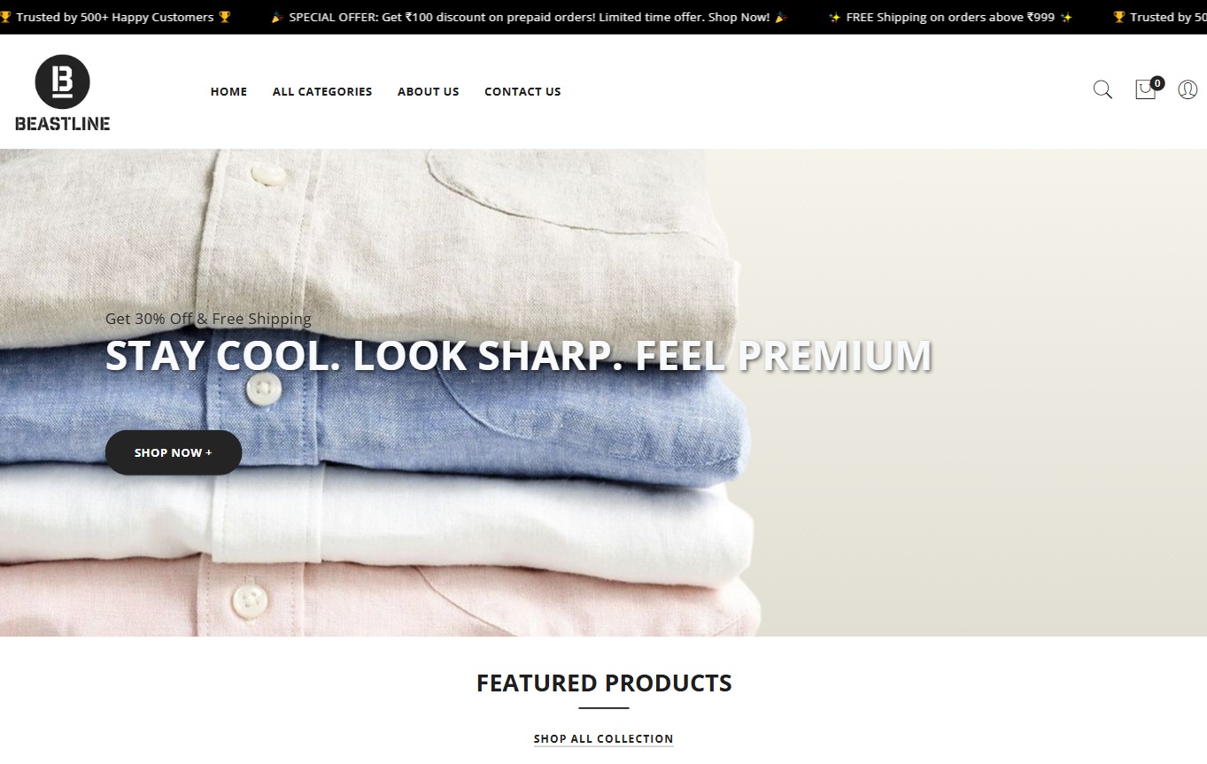 Beastline — Web Development by NikhilWorks